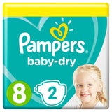 2x Pampers 8 Diapers